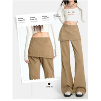 Quần bò jean nữ ống loe đứng co giãn thêu nơ jeans cạp cao phong cách style