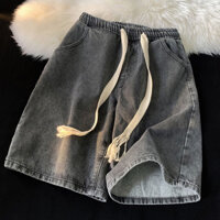 Quần bò jean unisex xanh khói, nam nữ mặc được