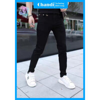 Quần Bò Nam cao cấp thương hiệu Chandi, chất jean co dãn Hot Trend mã MR9041 - MÀU ĐEN - 32