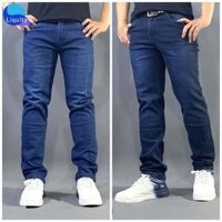 Quần Bò Nam Dài Trơn LIQUITY Form Suông Đứng Quần Jean Nam Cotton Ống Đứng 3 Màu Chuẩn Form Dễ Phối Đồ