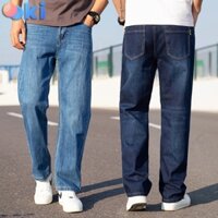 Quần Bò Nam Form Ooki Suông Trẻ Trung Năng Động Quần Jean Nam Cotton Không Giãn Ống Đứng 3 Màu Cơ Bản