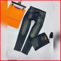 Quần Bò Nam Họa Tiết Cực Đẹp - Quần Jean Xanh Bạc Nam Họa Tiết Hot Trend 💥 QJ-0200 VIC