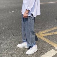 QUẦN BÒ NAM ỐNG SUÔNG RỘNG CÓ ẢNH THẬT