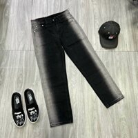 Quần bò nam ống suông Dsquared2 mài màu sọc xám khói bản đẹp mới hot trend 2022 - Jean new