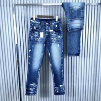 quần bò nam xanh pơ pồ xanh đậm vảy sơn bốn cúc tang lụa