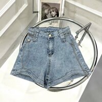 quần bò ngắn phối eo dây xích SO1