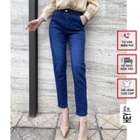 Quần bò nữ baggy cạp chun co giãn 4 chiều 3 màu lựa chọn đủ size từ 40kg-80kg - Mã V201 - HEY OFFICAL