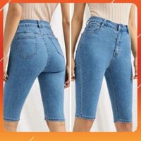 Quần Bò Nữ Quần Jean Ngố Nữ Co Giãn Lưng Cao Hàng Công Ty Thiết Kế Cao Cấp