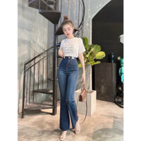 quần bò ống loe (sẵn size s)