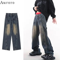 Quần bò ống rộng unisex quần jean ống rộng from rộng phong cách Hàn Quốc quần jean ống suông Cao Cấp denim quần hiphop nam