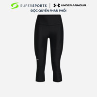 Quần Bó Thể Thao Nữ Under Armour Heatgear® No-Slip Waistband Capris - Đen  - 1365334-001