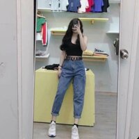 quần bò thụng ống côn