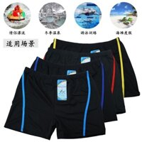 Quần Bơi Boxer Màu Đen Chất Liệu Co Giãn Nhanh Khô Có Size Lớn Thời Trang Mùa Hè Cho Nam Giới