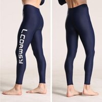 Quần Bơi Nam Dài Kín K509 Chống Nắng Chống Sứa Đốt – Màu Xanh Navy – Xanh Than