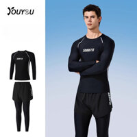 Quần Bơi Nam Dài Tay Phù Hợp Với Nam Hai Lớp Huấn Luyện Chuyên Nghiệp Phong Cách Mới Người Lớn S