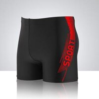 Quần bơi nam, vải dày đẹp - SQB105 Đỏ,4XL