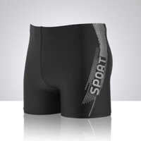 Quần bơi nam, vải dày đẹp - SQB105 Ghi,L