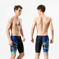 Quần Bơi Yingfa Cho Nam Dạng Lửng L3928 Đen Xanh