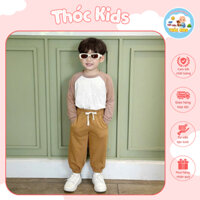 Quần bom thể thao, quần nỉ cho bé trai bé gái hàn quốc, quần nỉ da cá cho bé mới nhất- Thóc Kids