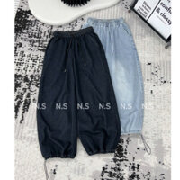 QUẦN BOM THỤNG JEANS DÂY RÚT GẤU HÀNG QCL1 MS26916