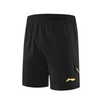 Quần Bóng Bàn/ Cầu Lông Li-ning Đen Vàng 7051 Cao Cấp - Chất Thun Siêu Mát - Không Thô Cứng - Thoáng Khí - Thấm Hút Tốt