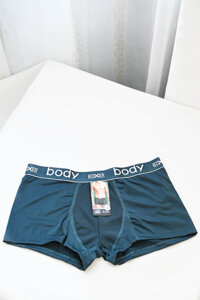 Quần Boxer lót đùi  nam Body thun lanh phối lưới - Màu xanh - XXL