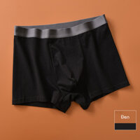 Quần boxer nam cotton mịn mỏng thoáng khí co giãn tốt cao cấp, quần lót nam, sịp cotton trẻ trung K117 - Đen - XXL