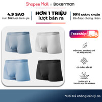 Quần boxer nam PROFIT combo 3 sịp đùi lụa băng BOXERMAN công nghệ Seamless không đường may,co giản,kháng khuẩn,khử mùi