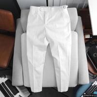 Quần BT slim kaki side tab 534 - Trắng