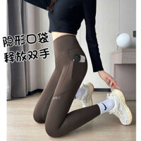Quần cá mập phụ nữ mặc 2024 mùa hè mới nâng hông cao mỏng quần yoga thể dục legging xuân và thu barbie