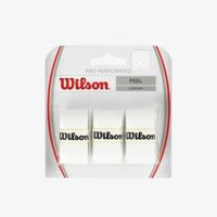 Quấn Cán Vợt Tennis Wilson Pro Overgrip Perforated White WRZ4005WH
