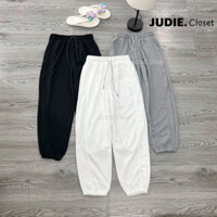 Quần Cạp Chun Bo Gấu Nam Nữ Chất Tổ Ong Dày Dặn,Quần Jogger Nam Nữ Cạp Chun Basic