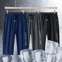 Quần Capri Quần Short Nam In Hình Mùa Hè Hàn Quốc Chân Thẳng Quần Short Sấy Nhanh Cho Cặp Đôi