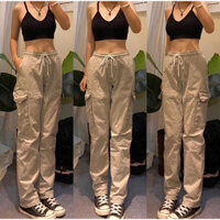 Quần cargo nâu nhạt