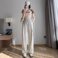 Quần Cargo Nhanh Khô Cho Nữ, Mùa Hè Mỏng Mới, Cạp Cao, Ôm Sát, Chống Nắng, Quần Thể Thao Ống Thẳng của Xizhenjiwo RAL7