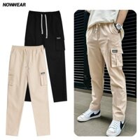 Quần Cargo Pants Kaki Nowwear Basic Túi Hộp Unisex Nam Nữ