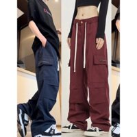 Quần Cargo Pants Ống Rộng Nam Nữ, Quần Jogger Túi Hộp Unisex Dáng Suông Chất Kaki By YangTN PP