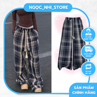Quần Caro Nam Nữ Form Rộng Ống Suông Chất Nỉ Dạ Mềm Mịn Cao Cấp, Quần Thụng Nữ Nhiều Màu Siêu Hách Dáng Dễ Phối Đồ