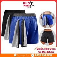 Quần Chạy Bộ Nam Có Đai Treo Khăn Quần Đùi Nam Thể Thao Siêu Nhẹ Kiểu Sort Ngắn Cao Cấp Tập Thể Dục Tập Gym Đi Bộ
