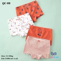 QUẦN CHIP BÉ GÁI COTTON CAO CẤP - SET 4 CÁI QC08