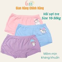 Quần Chíp Bé Gái Kháng Khuẩn, Combo 3 Quần Lót, Quần Mặc Váy Cao Cấp Họa Pony Vải Sợi Tre, Mềm Mại.