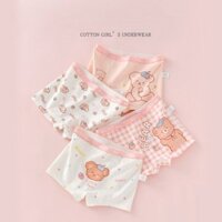 Quần chip bé gái Set 4 quần chip đùi bé gái chất liệu cotton nguyên chất dành cho bé từ 11kg đến 25kg