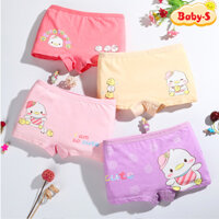 Quần chip đùi cotton Quần chip bé gái 2-12 tuổi cao cấp hình hươu cao cổ đủ màu sắc tươi vui Baby-S – SC017