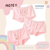 Quần chip sợi tre Goodmama ( set 3 chiếc ) cho bé gái size từ 2-6Y
