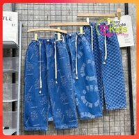 Quần cho bé gái phong cách Hàn quốc Quần jean Chất vải mềm họa tiết xinh sành điệu cho bé yêu