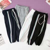 Quần chun bo gấu LITIBABY nỉ da cá dày lé sọc cho bé 13kg - 28kg