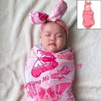 Quấn chũn vải cotton chống giật mình cho bé sơ sinh