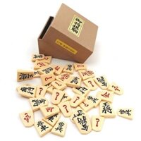 Quân cờ shogi nhựa, Ayushin, lưng đỏ, hộp nhựa