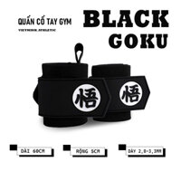 Quấn Cổ Tay tập GYM Chính hãng loại GOKU BLACK cao cấp dài 60cm | VietMinh Athletic