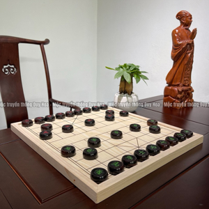 Quân cờ tướng bằng gỗ nhãn cao cấp